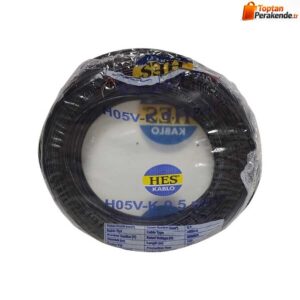 Hes Nyaf Kablo 0,50 mm² Siyah ( H05v-K )